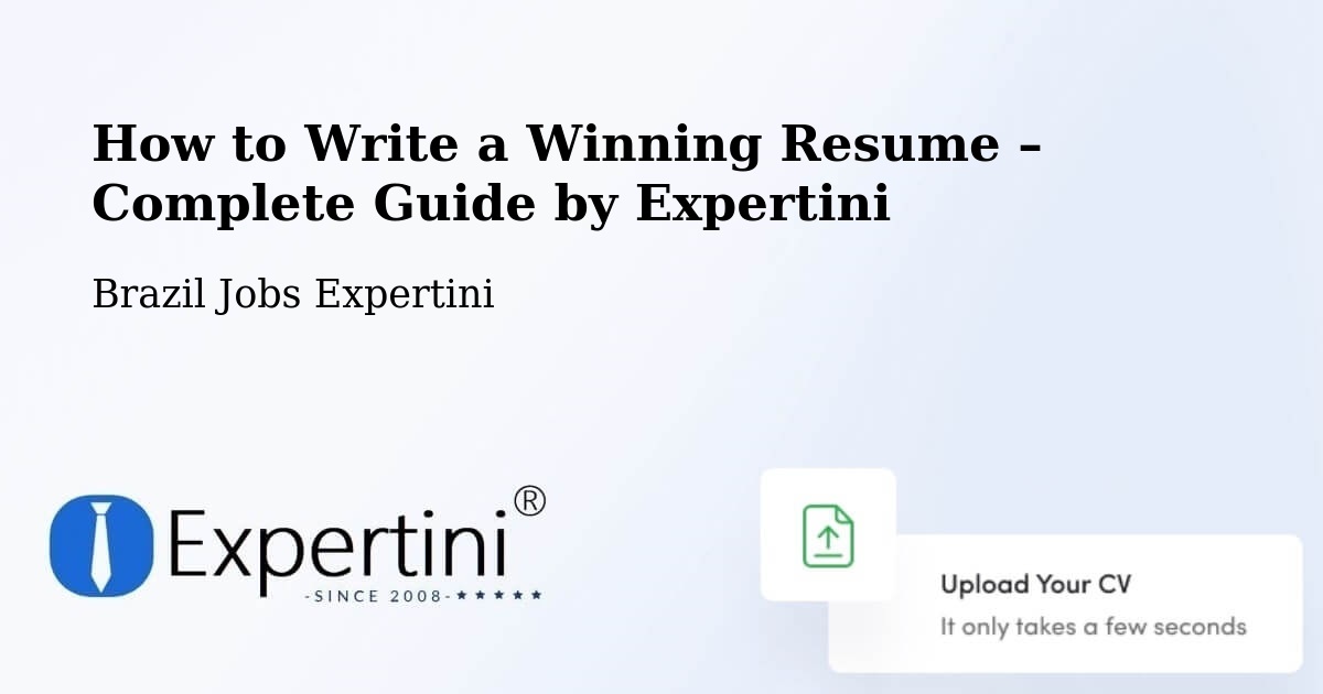 Resume Writing Guide for Job Seekers – Maracaí - Maracaí, Brazil Jobs Expertini
