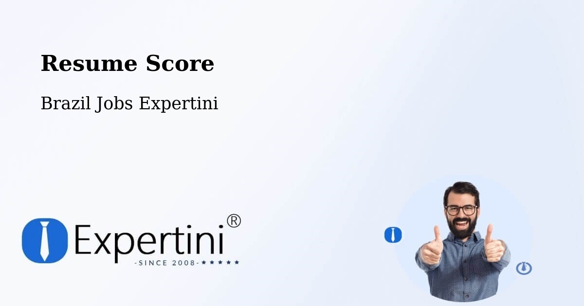 Resume Score & Job Description Match Tool – Maracaí - Brazil Jobs Expertini